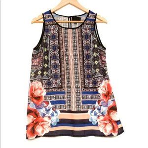 Cynthia Rowley Super Colorful Floral Dressy Tank-M